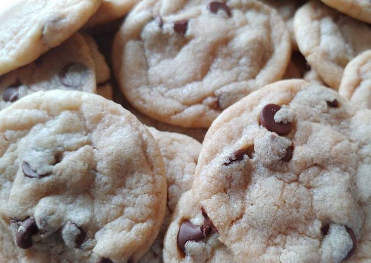 Recipe of Speedy Peanut Butter Chocolate Chip Cookies