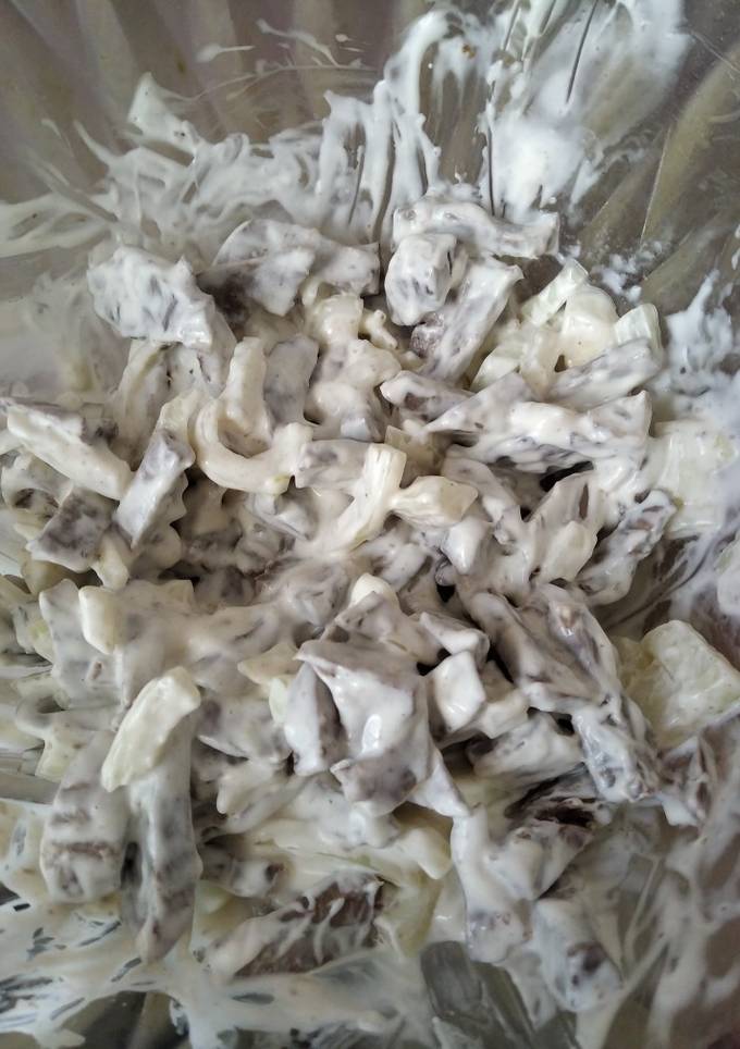 Салат из сердца