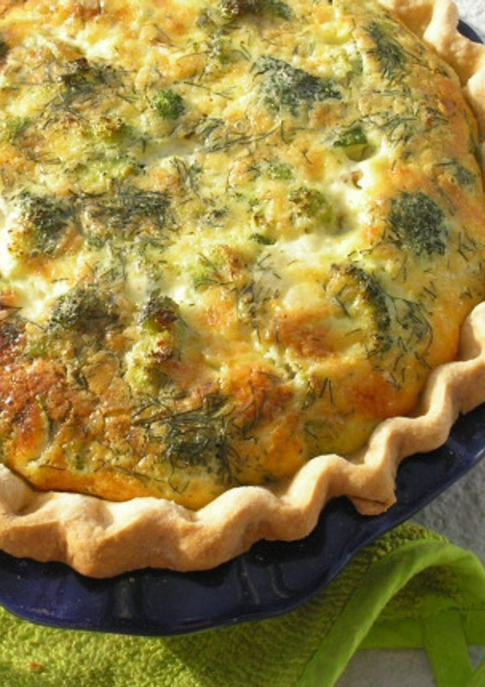 Una foto de Tarta de brócoli y queso