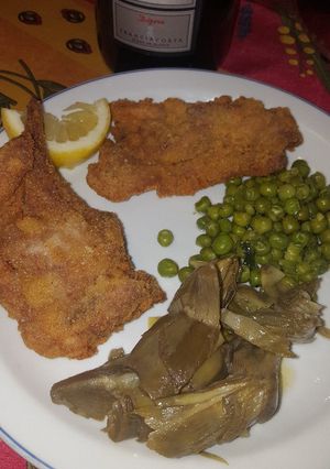 A picture of Lamb Chops Milanese.