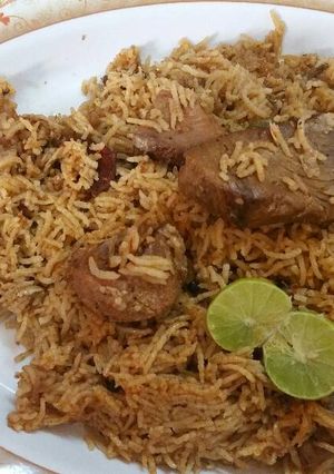 صورة لوصفة رز بالسمك واللخم