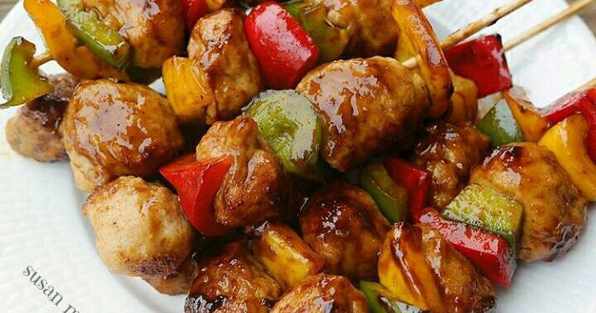 12 resep  bakso  bakar  saus bbq  enak dan sederhana Cookpad