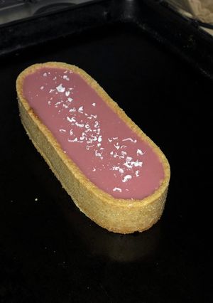 Una foto de Gel de frambuesa y leche de coco 🥥