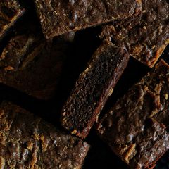 A picture of Chocolate peanut butter brownie bars.