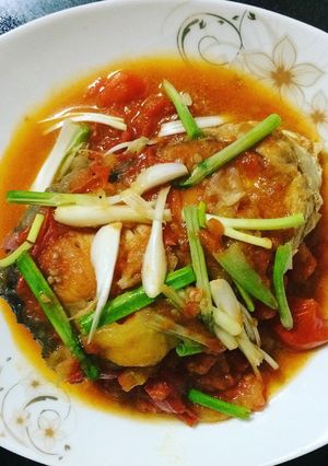 Hình của món Cá thu sốt cà chua.