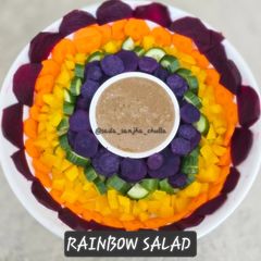 A picture of Rainbow salad.