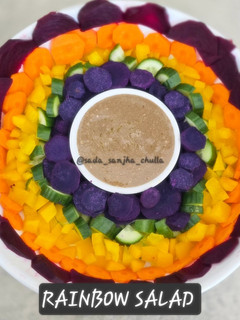 A picture of Rainbow salad.