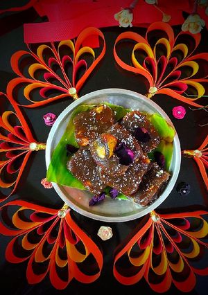 A picture of Apple Banana Halwa.