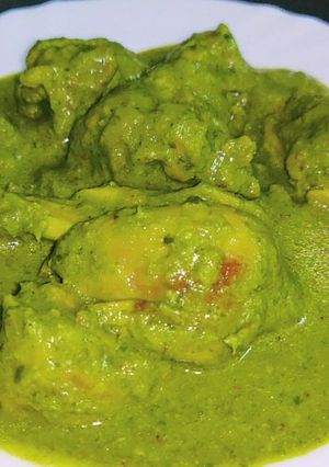 A picture of Palak Chicken Korma Restaurant Style Recipe.