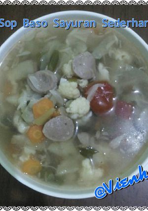 Foto resep SOP Baso Sayuran Sederhana