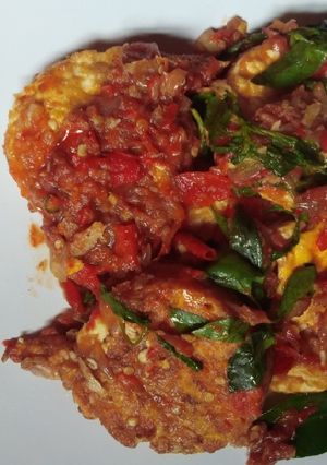 Foto resep Telur Ceplok Sambal Tomat 🍳🍅