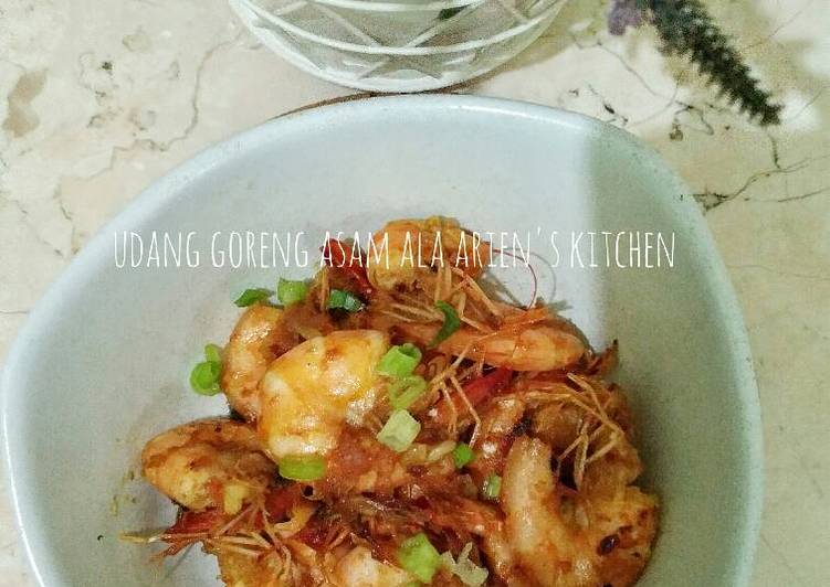 Resep Udang goreng asam Anti Gagal