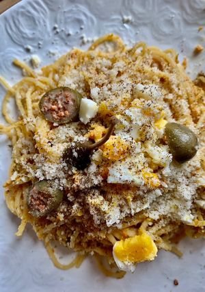 Zdjęcie przepisu Spaghetti w sosie à la Tonnato.