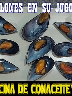 Una foto de Mejillones marineros en su jugo, receta express, en microondas al vapor