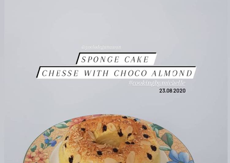 Resep #28 Sponge cake chesse with almond - lembut &amp; kenyal yang Lezat Sekali