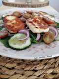 Ensalada de Halloumi y espinacas