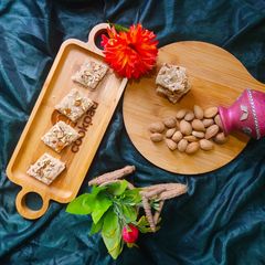 A picture of Nutty Suji tukrian.