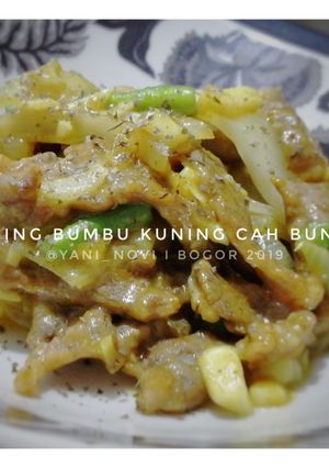 Foto resep Daging bumbu kuning cah buncis