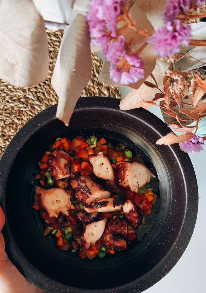 Una foto de Pulpo con vinagreta