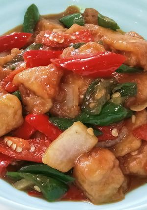 Foto resep Tempe asam manis