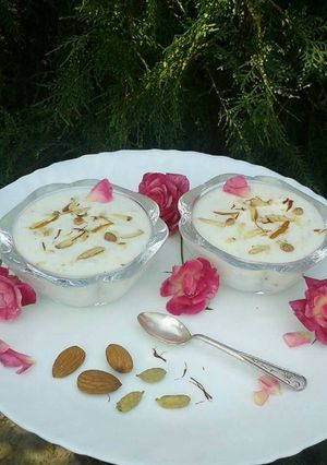 A picture of Sabudana ki kheer.