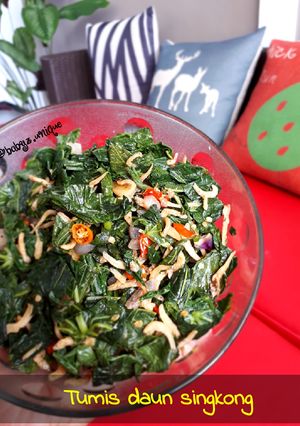 Foto resep Tumis daun singkong