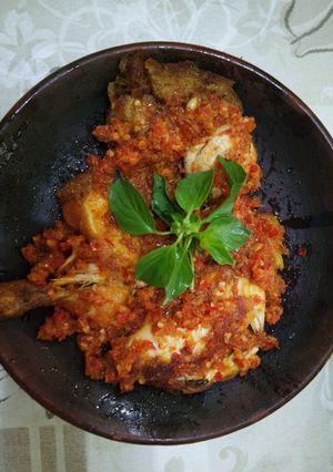 Foto resep Sambal ayam geprek