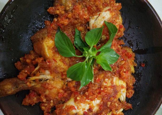 Sambal ayam geprek