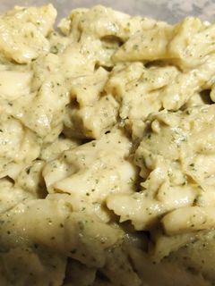 Una foto de Pasta con salsa de calabacín