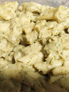 Una foto de Pasta con salsa de calabacín