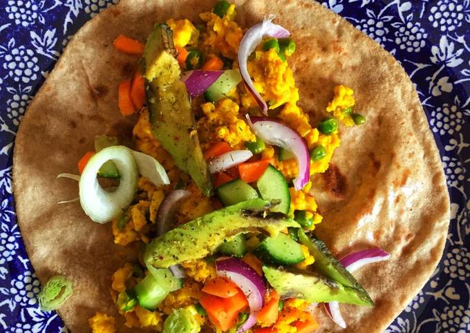 Veggie wrap (Vegan option included) Recipe