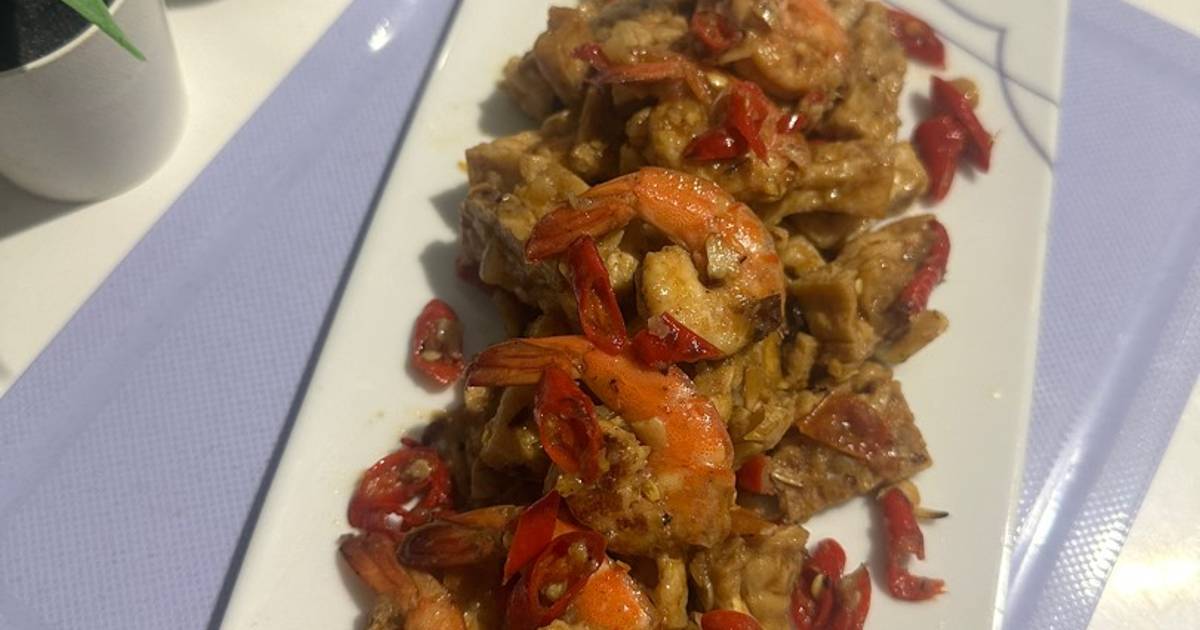 Resep Udang Tempe Tahu Pedas Ala Fe Mudah dan Praktis Dihidangkan