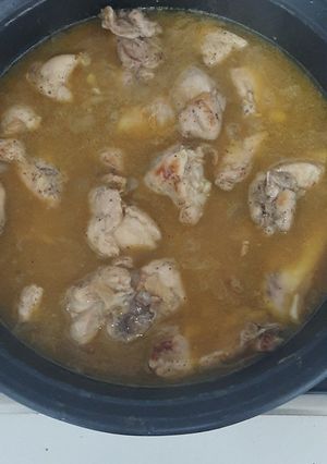 Una foto de Pollo a la naranja