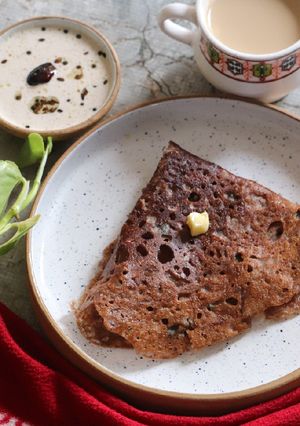 A picture of BENNE RAGI DOSA / BUTTER RAGI DOSA.