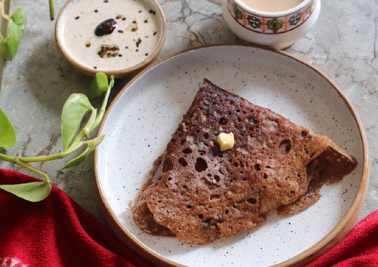 Step-by-Step Guide to Make Any-night-of-the-week BENNE RAGI DOSA / BUTTER RAGI DOSA