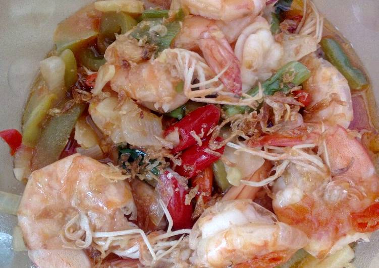 Langkah Mudah untuk Membuat Cah udang buncis asem pedas, Bikin Ngiler