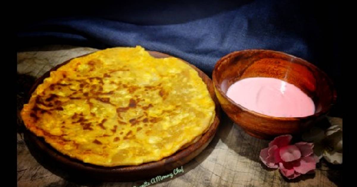 Paneer paratha with strawberry yogurt Recipe by Susmita Patnaik Cookpad