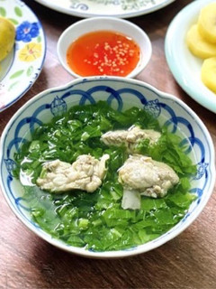 Hình của món Canh Sườn Nấu Cải Xanh.