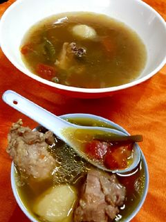 ভেজিটেবল চিকেন ্স্যুপ (vegetable chicken soup recipe in bengali) রেসিপির প্রধান ছবি