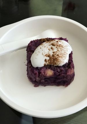 Foto resep Cake ubi ungu mix pisang mpasi 1 y