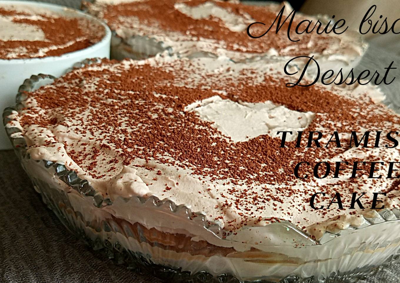 Tiramisu Coffee Cake | No-Bake Cake | Marie biscuit Dessert