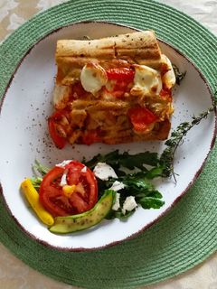 Mit Zucchini belegte - Focaccia Rezepthauptbild