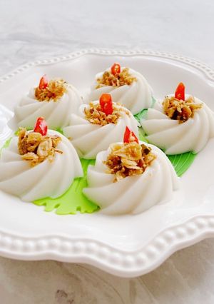 Foto resep Kue Talam Gurih (Isian Ebi & Lobak manis)