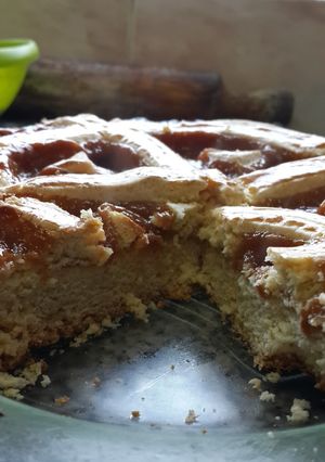 Una foto de Pastafrola de dulce de leche