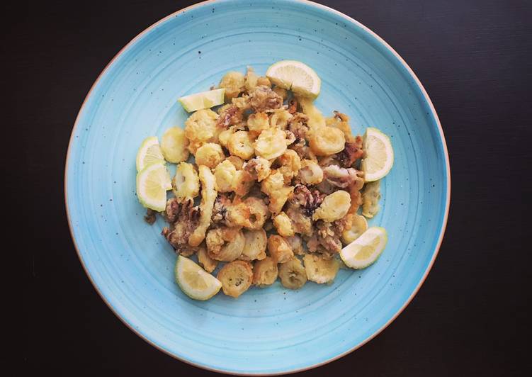 Calamari infarinato cotti al forno