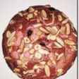 Strawberry and nuts cake