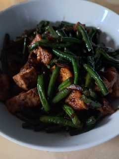 Foto resep Tumis kacang panjang tahu kecap