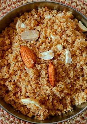 A picture of Rajasthani churma.