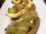 Montadito de manzana verde y queso 🍏🧀