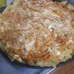 Una foto de Fideos con verduras 😄